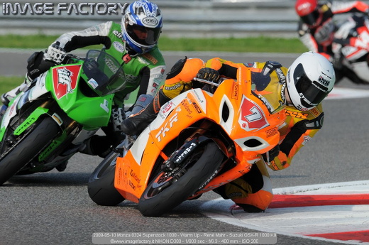 2009-05-10 Monza 0324 Superstock 1000 - Warm Up - Renè Mahr - Suzuki GSX-R 1000 K9